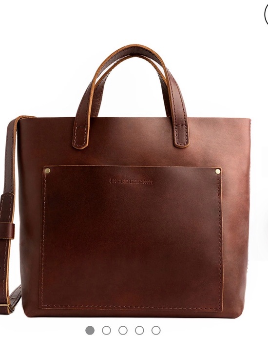 Portland Leather Handbags - Portland Leather Goods- Medium Crossbody Tote in Coldbrew Espresso SOLDOUT